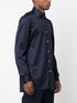 slim-cut cotton shirt